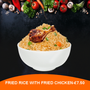Fried Rice with Fried Chicken