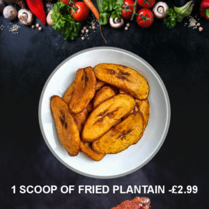 1 Scoop of fried Plantain