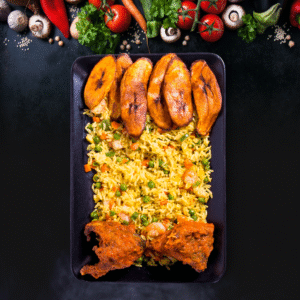 Fried Rice with Plantain
